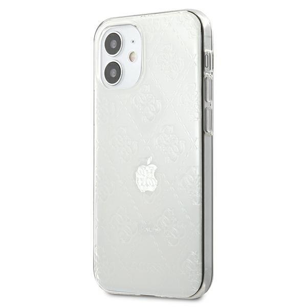 Guess GUHCP12S3D4GTR iPhone 12 mini 5,4" transparent hardcase 4G 3D Pattern